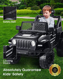 12V Electric Ride-On Car for Kids with 2 Seats and Remote Control Battery Powered Toy Magic Cars 7