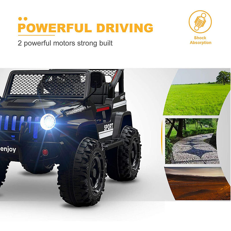 Kids Ride-On Cars with Remote Control Camouflage Color and Spring Suspension Magic Cars 15