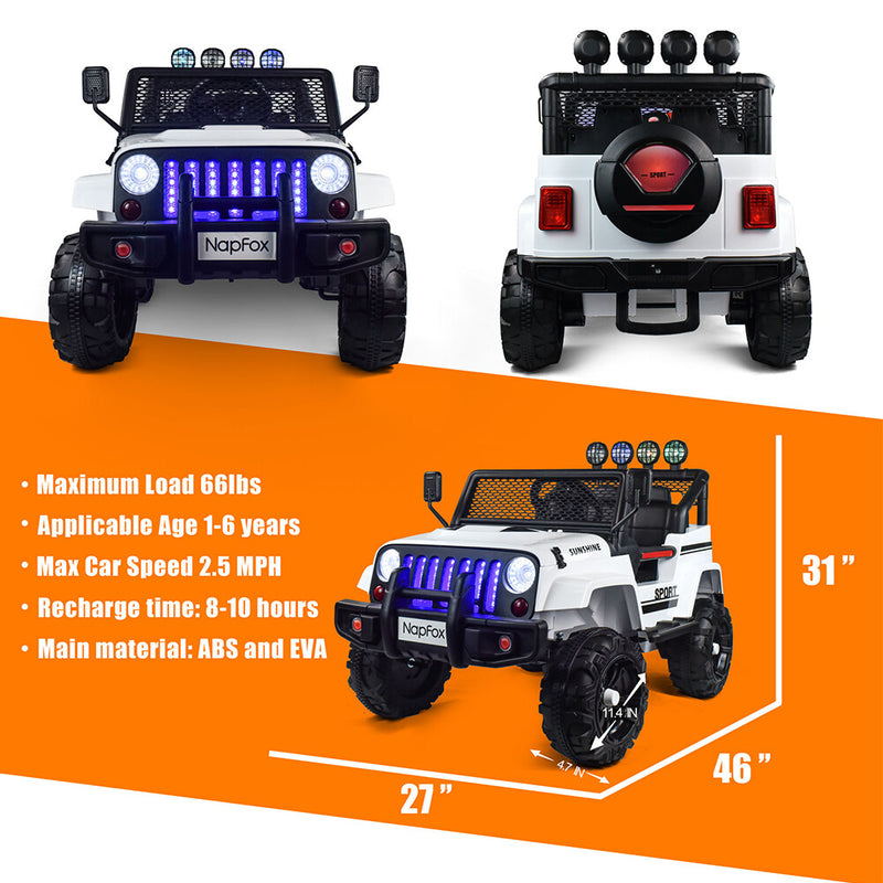 Kids Ride-On Cars with Remote Control Camouflage Color and Spring Suspension Magic Cars 3
