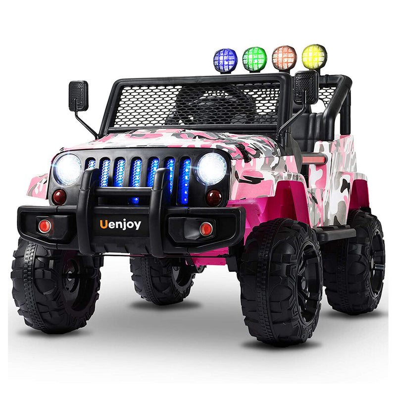 Kids Ride-On Cars with Remote Control Camouflage Color and Spring Suspension Magic Cars 4