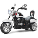 Electric White Chopper Motorcycle for Kids, 6V Powered Magic Cars Variant 0