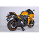 12V Orange Electric Ride-On Dirt Bike with Training Wheels for Kids Magic Cars 6