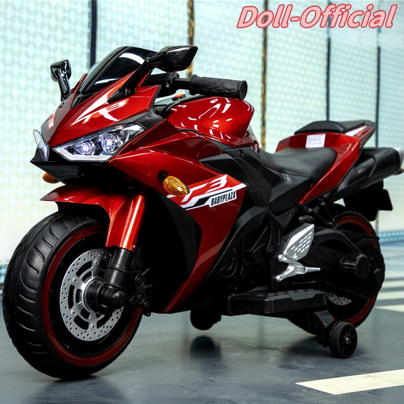 12V Electric Kids Dirt Bike Motorcycle with Training Wheels and LED Lights Magic Cars Variant 0