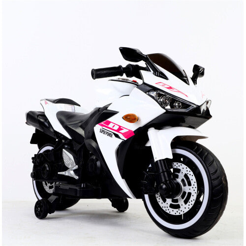 12V Electric Kids Ride-On Dirt Bike with Training Wheels Magic Cars 3