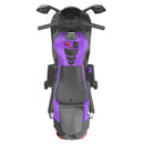 12V Purple Kids Electric Ride-On Dirt Bike with Training Wheels and Music Magic Cars 3