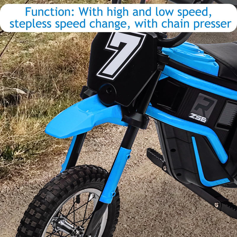 Kids Ride-On Electric Dirt Bike 350W Motor 24V Battery Up to 14.29 MPH Magic Cars 8
