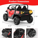 24V Kids Electric Ride-On Dump Truck with Remote Control and Functional Dump Bed Magic Cars 6