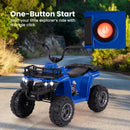 Kids Electric 6V Ride-On ATV 4-Wheeler Quad Car with One-Button Start and Tread Tires Magic Cars 3