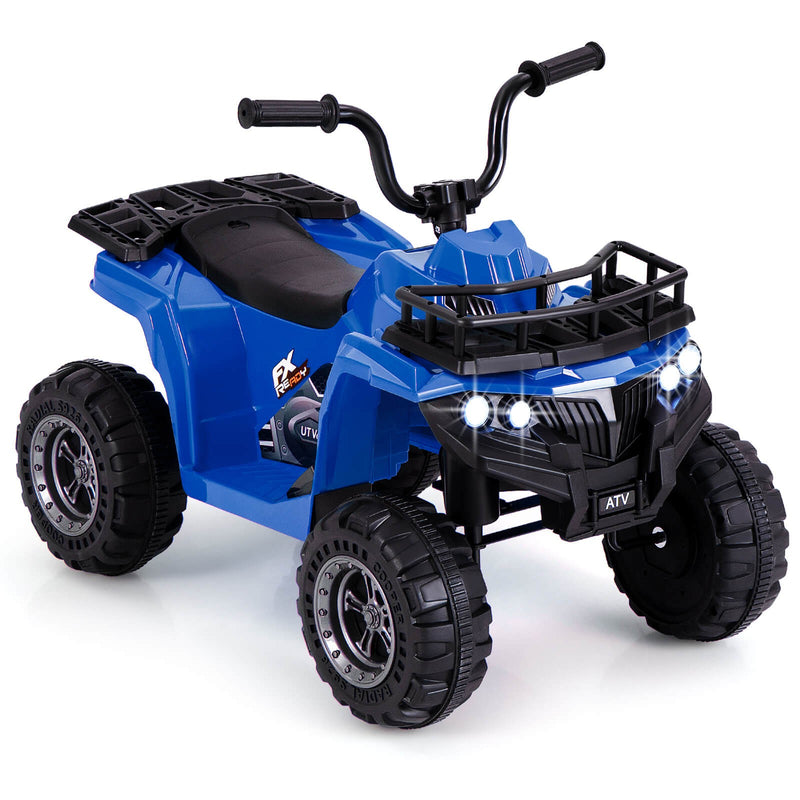 Kids Electric 6V Ride-On ATV 4-Wheeler Quad Car with One-Button Start and Tread Tires Magic Cars 9