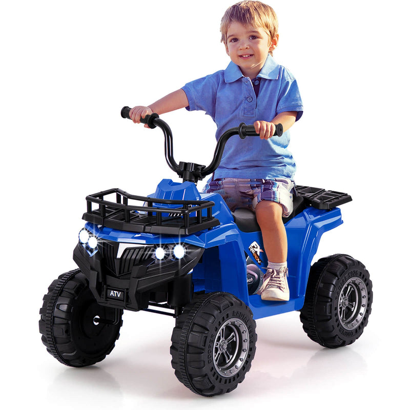 Kids Electric 6V Ride-On ATV 4-Wheeler Quad Car with One-Button Start and Tread Tires Magic Cars Variant 0