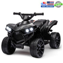 Electric Kids Ride-On 6V Battery-Powered Off-Road ATV Quad Car, Black, Supports 55 lbs Magic Cars Variant 0
