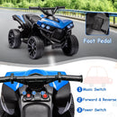 Kids Electric Ride-On Off-Road ATV Quad Car 6V Battery Powered Blue, Supports 55 lbs Magic Cars 3