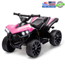 Electric Kids Ride-On ATV Quad Bike 6V Battery Powered Pink, Supports Up to 55 lbs Magic Cars 0