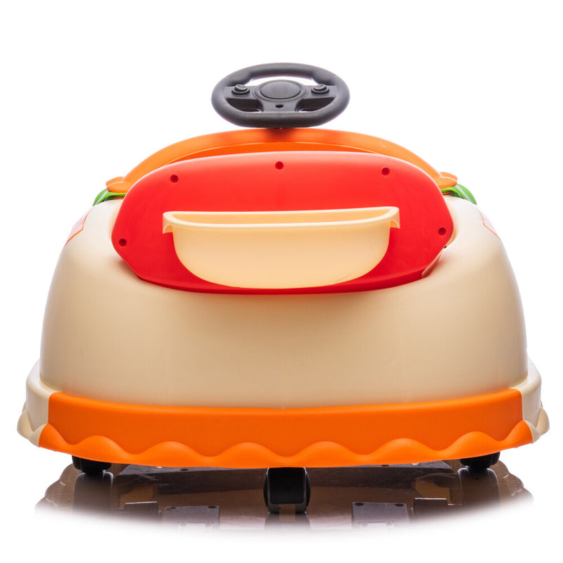 Kids Electric Ride-On Bumper Car with Parental Control and Hamburger Design Magic Cars 13
