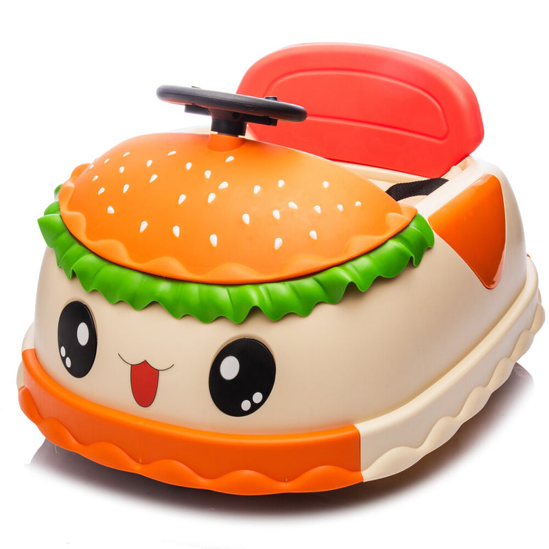 Kids Electric Ride-On Bumper Car with Parental Control and Hamburger Design Magic Cars Variant 0