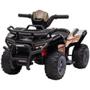 Electric Kids Ride-On Four-Wheeler ATV Quad with Music Black Magic Cars 3