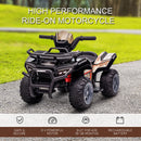 Electric Kids Ride-On Four-Wheeler ATV Quad with Music Black Magic Cars 4