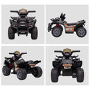 Electric Kids Ride-On Four-Wheeler ATV Quad with Music Black Magic Cars 9