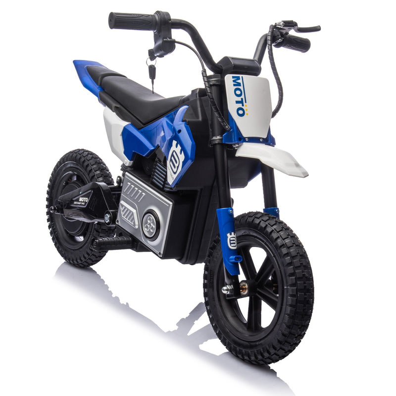 Kids Electric Motocross Ride-On Bike 24V 200W Hub Motor with Adjustable Speed Blue Magic Cars 2