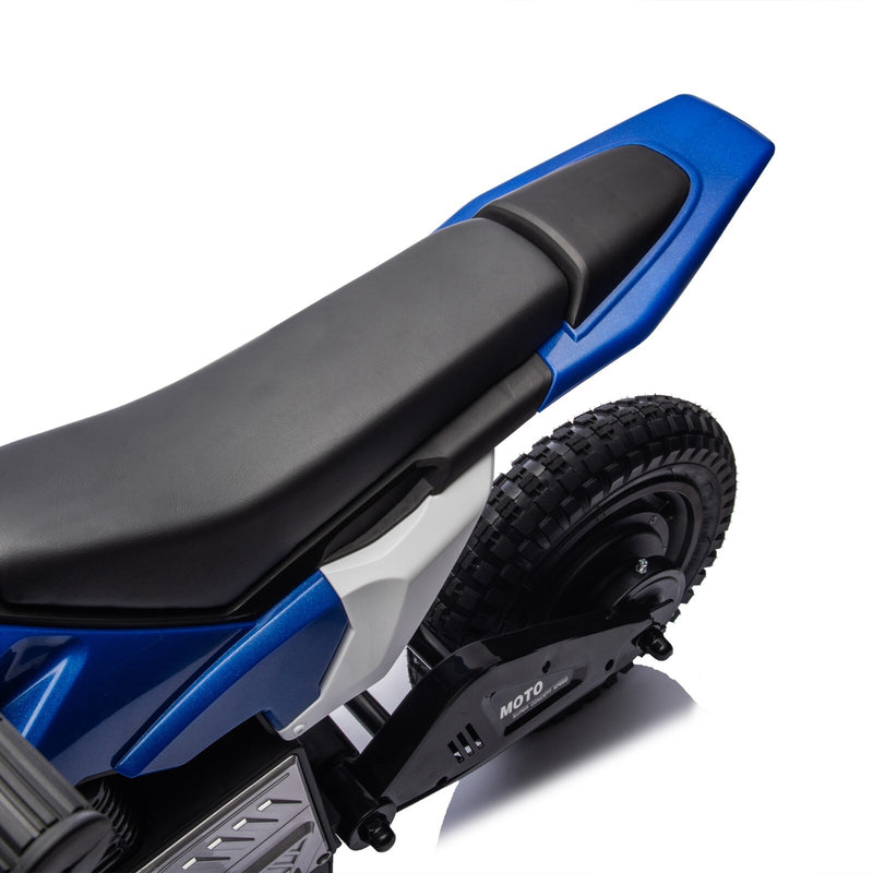 Kids Electric Motocross Ride-On Bike 24V 200W Hub Motor with Adjustable Speed Blue Magic Cars 7