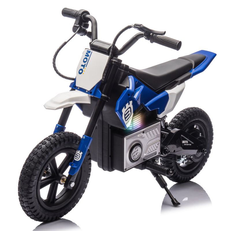 Kids Electric Motocross Ride-On Bike 24V 200W Hub Motor with Adjustable Speed Blue Magic Cars Variant 0