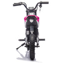 Kids Electric Motocross Ride-On Bike 24V 200W Hub Motor with Adjustable Speed Pink Magic Cars 13