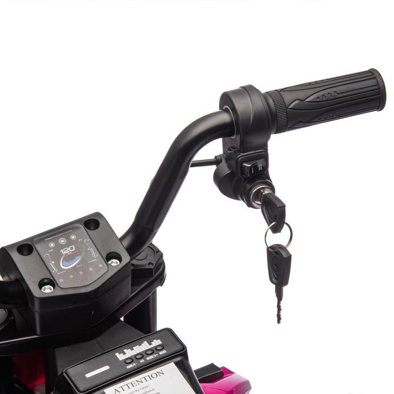 Kids Electric Motocross Ride-On Bike 24V 200W Hub Motor with Adjustable Speed Pink Magic Cars 9