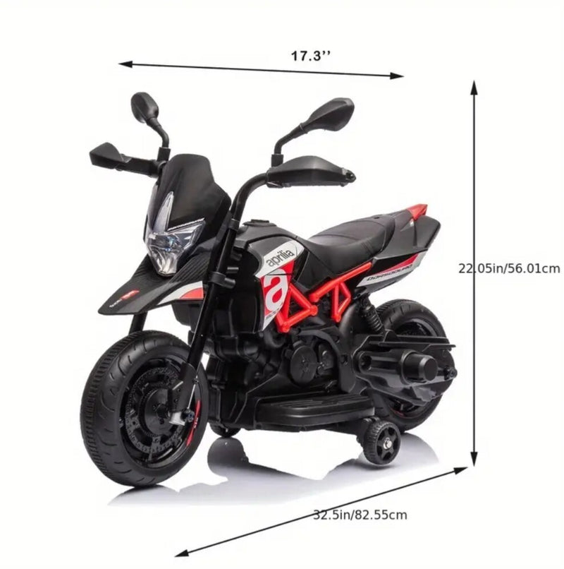 Electric Kids Ride-On Motorcycle with Training Wheels, Lights, Sounds, and Music Magic Cars 10