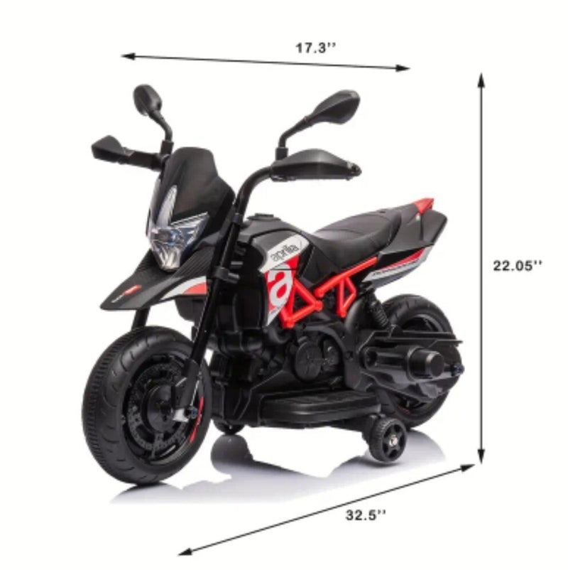 Electric Kids Ride-On Motorcycle with Training Wheels, Lights, Sounds, and Music Magic Cars 2