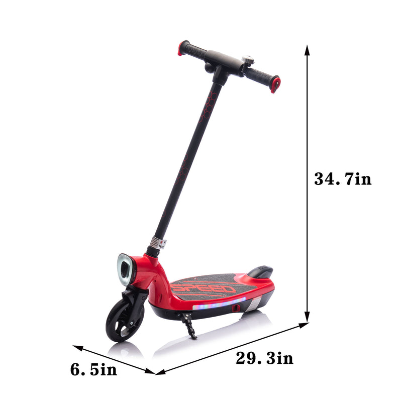 Kids Ride-On Electric Scooter with Kickstand, Bell, and High Speed Magic Cars 1