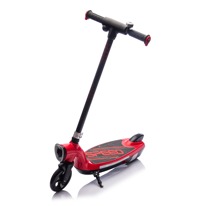 Kids Ride-On Electric Scooter with Kickstand, Bell, and High Speed Magic Cars 4