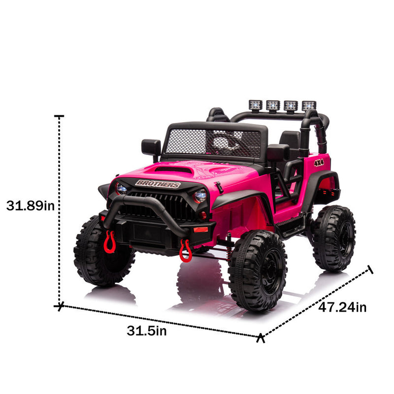 Kids Electric Ride-On Toy Car with Parental Remote Control, Light Control, and Power Display Magic Cars 1
