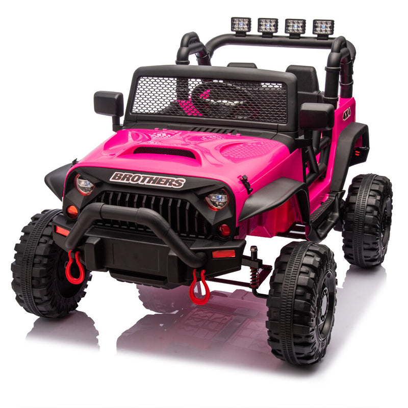 Kids Electric Ride-On Toy Car with Parental Remote Control, Light Control, and Power Display Magic Cars 4