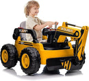 12V Kids Electric Ride-On Excavator Toy with 4WD and 10AH Battery for Outdoor Play Magic Cars 2