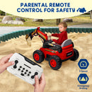 12V Kids Ride-On Excavator 4WD Battery-Powered Sand Digger with Remote Control Magic Cars 10