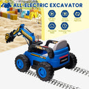 12V Kids Ride-On Excavator 4WD Battery-Powered Sand Digger with Remote Control Magic Cars 19