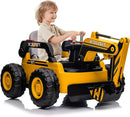 12V Kids Ride-On Excavator 4WD Battery-Powered Sand Digger with Remote Control Magic Cars 1