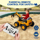 12V Kids Ride-On Excavator 4WD Battery-Powered Sand Digger with Remote Control Magic Cars 3
