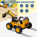 12V Kids Ride-On Excavator 4WD Battery-Powered Sand Digger with Remote Control Magic Cars 6