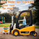 12V Electric Ride-On Excavator for Kids with Remote Control Battery-Powered Vehicle Magic Cars 0