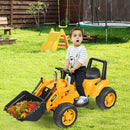 6V Battery-Powered Kids Ride-On Excavator Digger Tractor Magic Cars 1