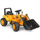 6V Battery-Powered Kids Ride-On Excavator Tractor with Digging Bucket in Yellow Magic Cars Variant 0
