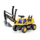 6V Battery-Powered Kids Ride-On Excavator Truck with Front Loader and Bulldozer Attachments Magic Cars 4