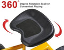 Kids Ride-On Excavator with Dual Hand Controls and 360° Rotatable Seat in Yellow Magic Cars 6