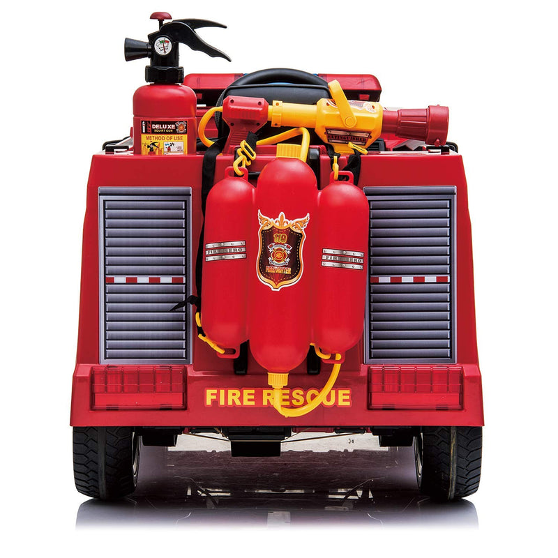 12V Battery Powered Kids Electric Fire Truck Ride-On Vehicle with Remote Control Magic Cars 2