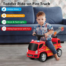 Toddler Foot-to-Floor Ride-On Fire Truck Car with Sounds and Music Magic Cars 1