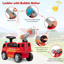 Toddler Foot-to-Floor Ride-On Fire Truck Car with Sounds and Music Magic Cars 3