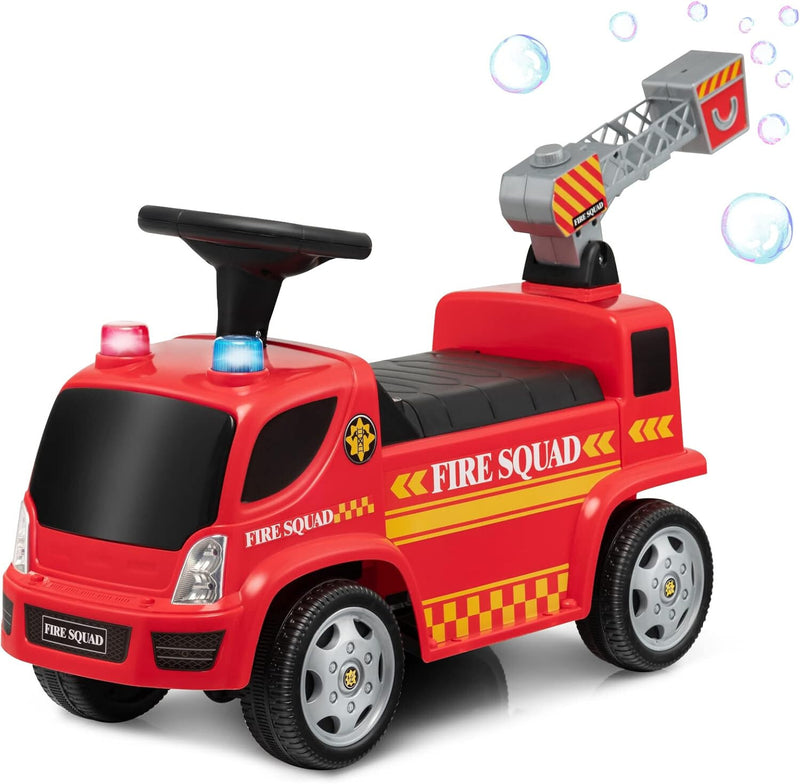 Toddler Foot-to-Floor Ride-On Fire Truck Car with Sounds and Music Magic Cars Variant 0