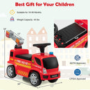 Toddler Ride-On Fire Truck Foot-to-Floor Sliding Car with Sounds and Music Magic Cars 1