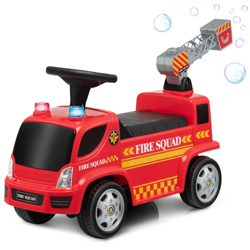 Toddler Ride-On Fire Truck Foot-to-Floor Sliding Car with Sounds and Music Magic Cars Variant 0